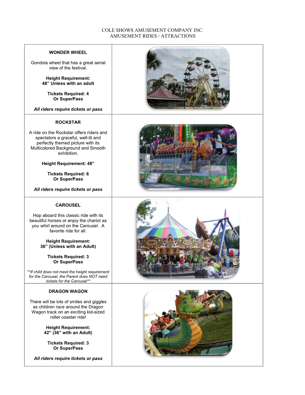 Please View Our Kidway Midway Ride Guide by Clicking Here