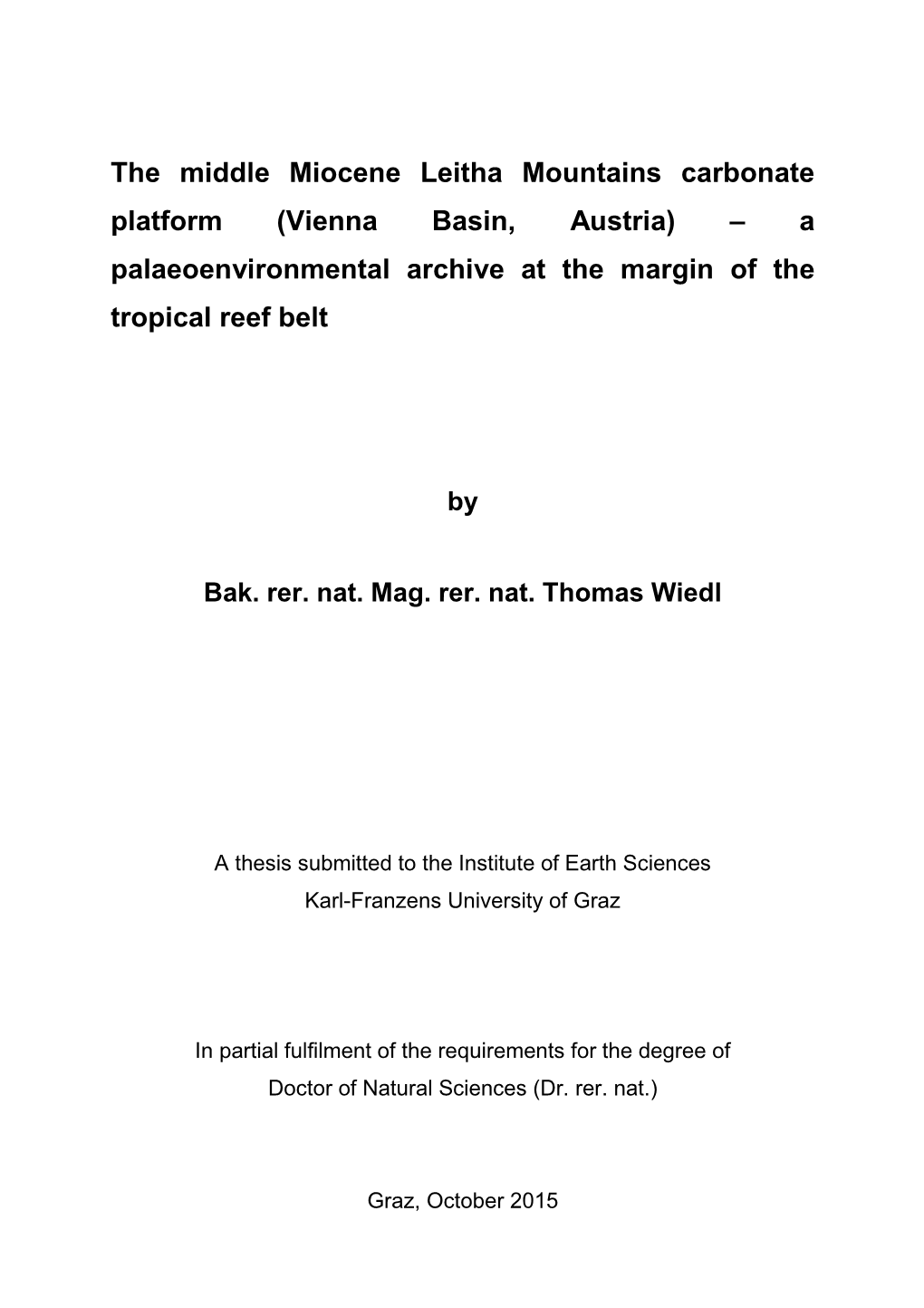 Dissertation Thomas Wiedl 08.10.2015