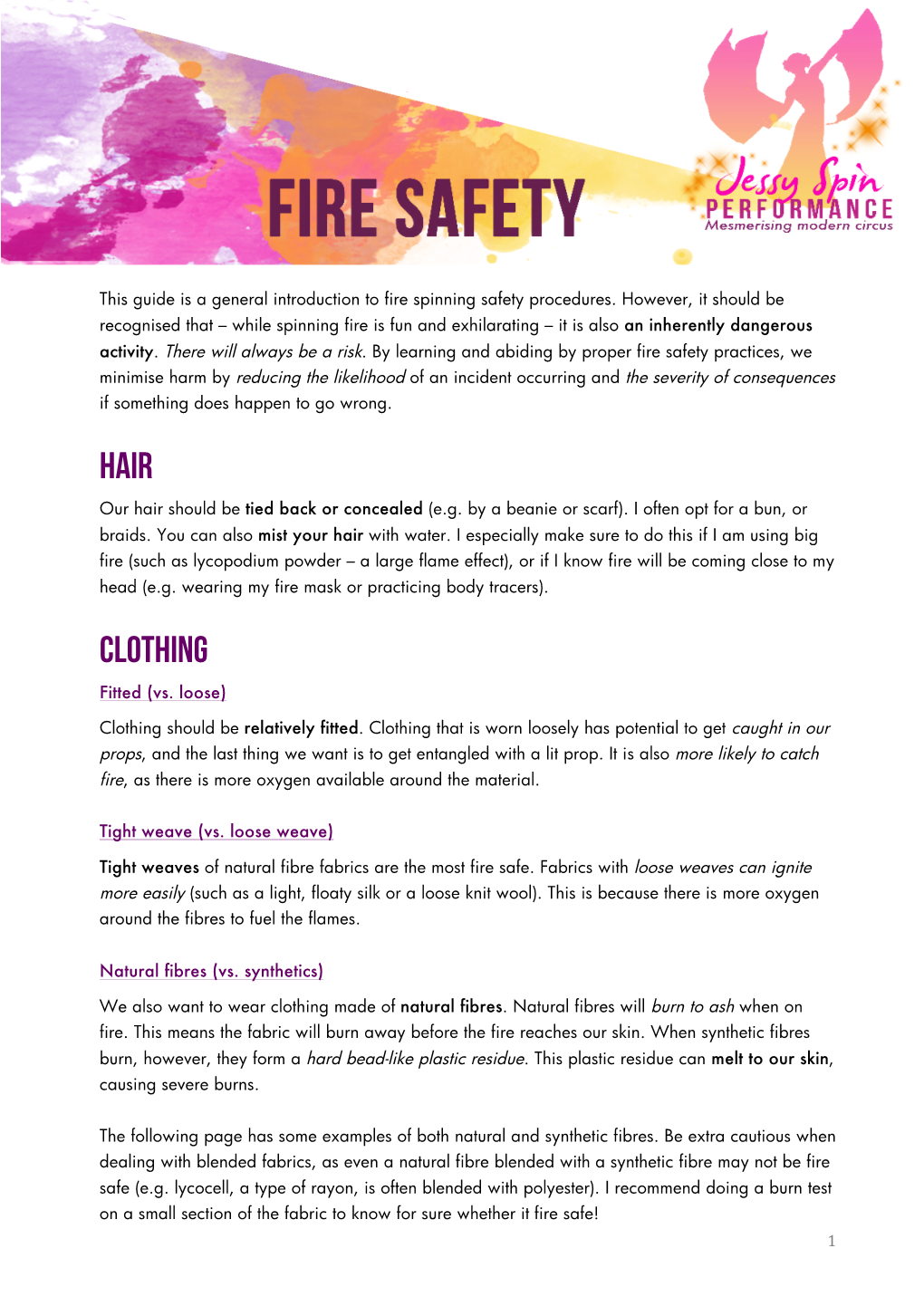 A Guide to Spinning Fire Safely