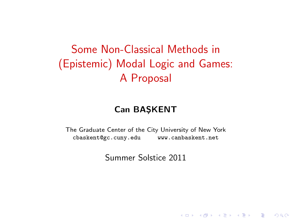 Modal Logic and Games: a Proposal