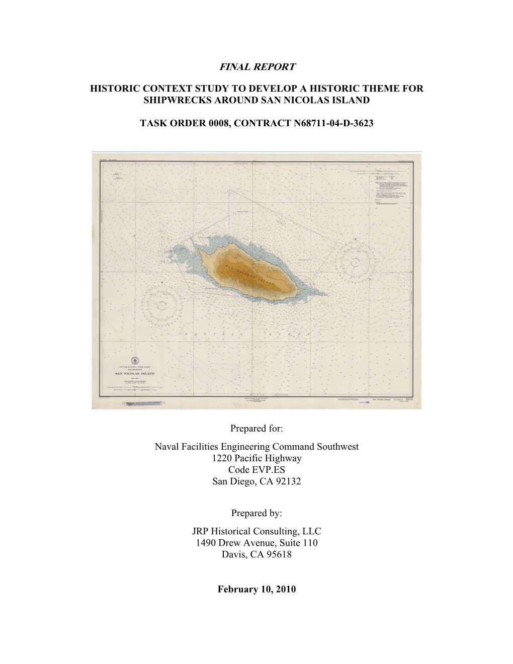 SNI Shipwreck Report