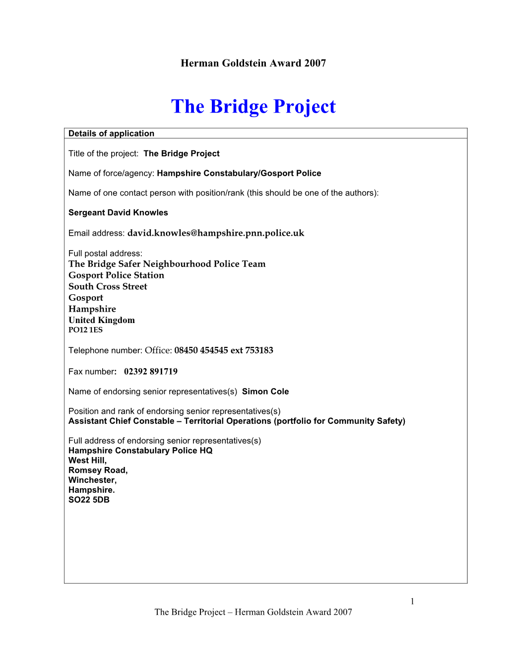 The Bridge Project