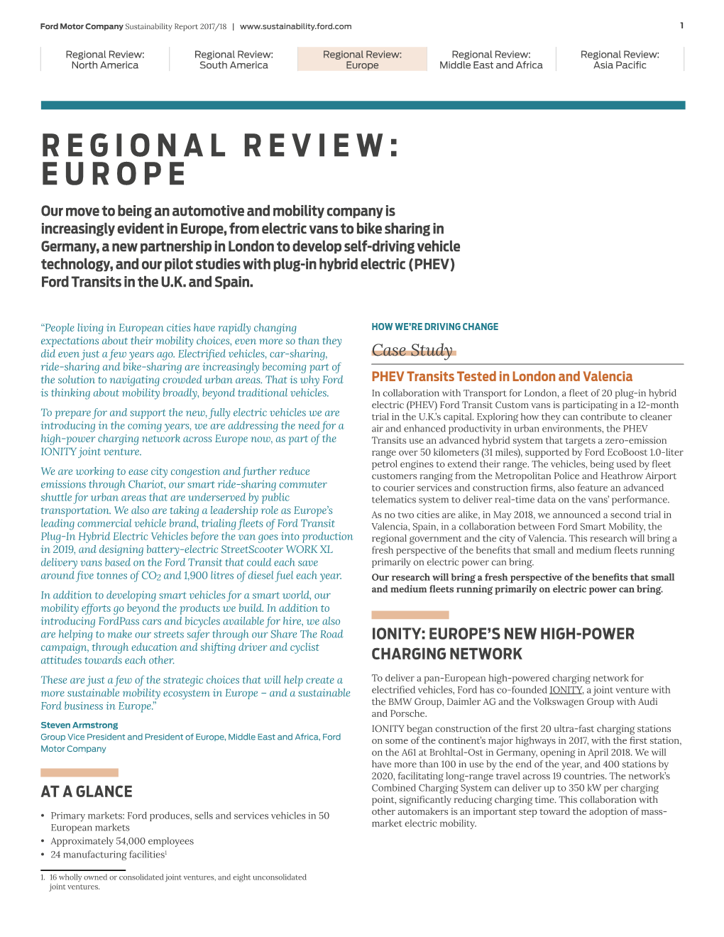 Regional Review: Europe