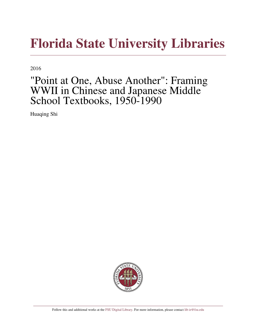 Florida State University Libraries