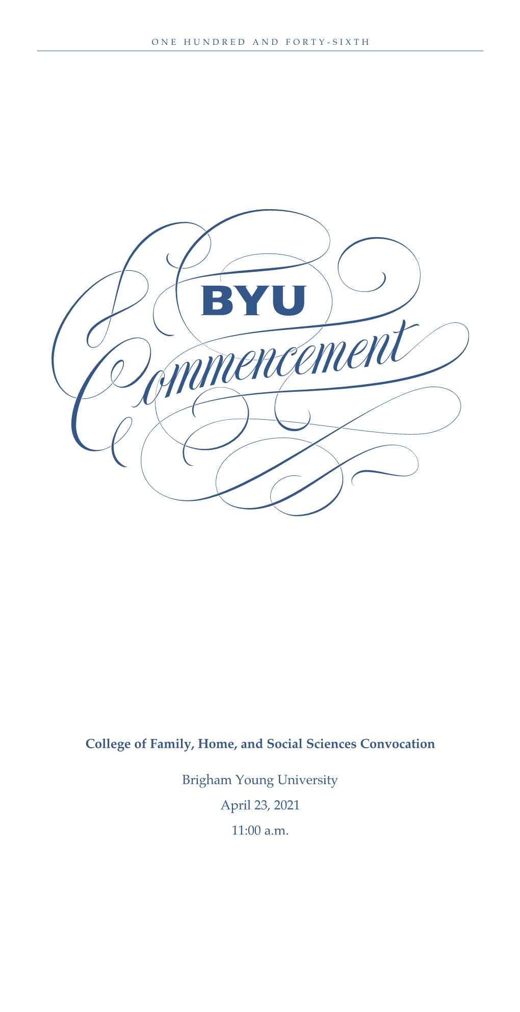 College of Family, Home, and Social Sciences Convocation Brigham