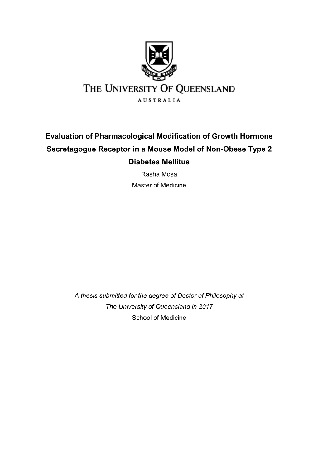 Evaluation of Pharmacological Modification of Growth Hormone