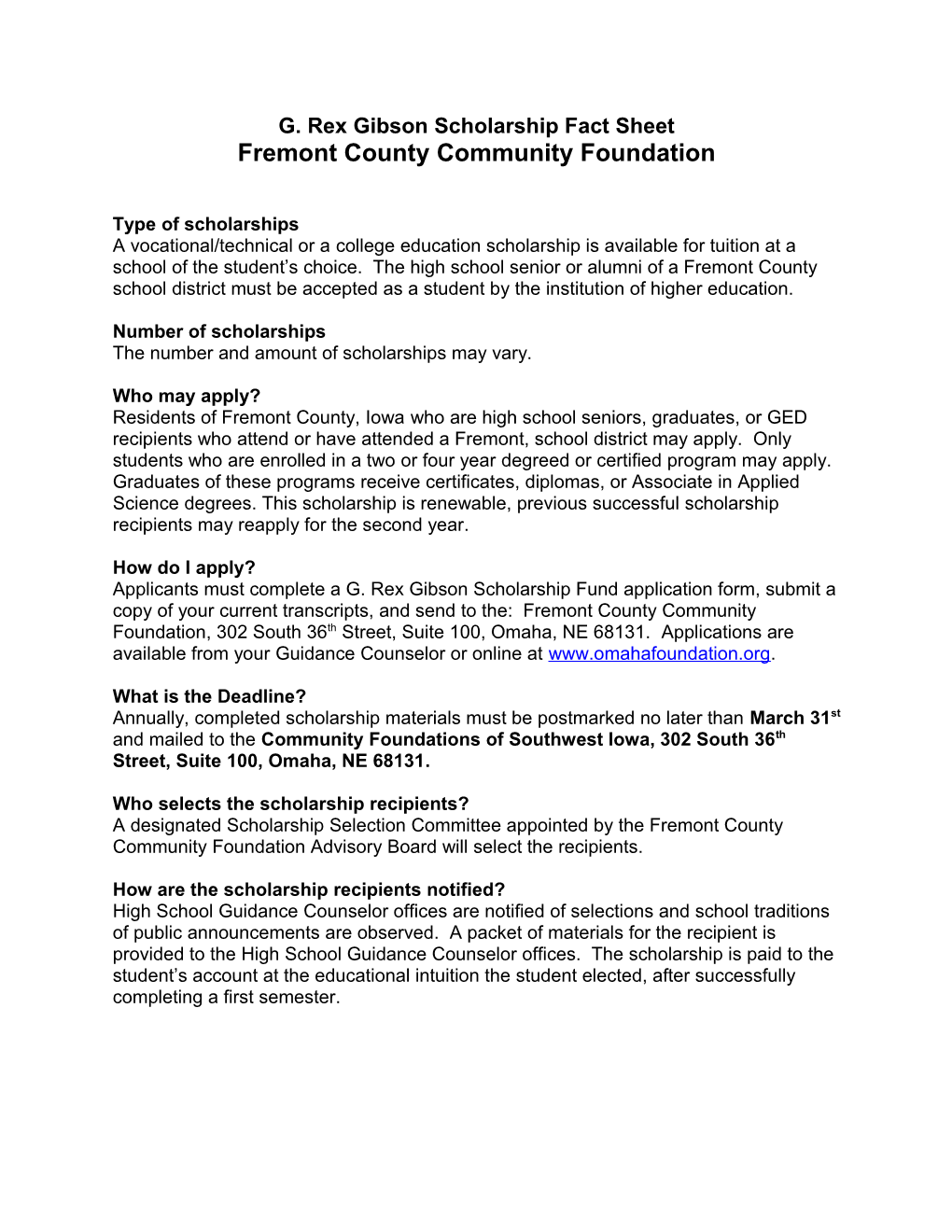 Harrison County Endowment Fund s2