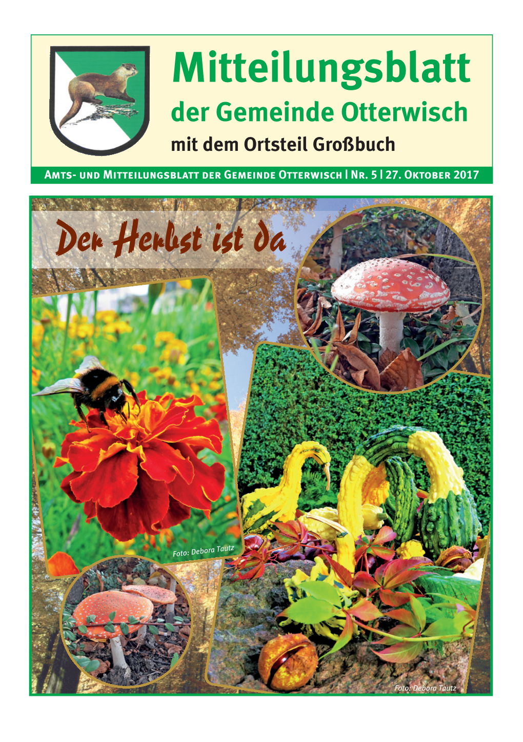 Der Gemeinde Otterwisch Mit Dem Ortsteil Großbuch Amts- Und Mitteilungsblatt Der Gemeinde Otterwisch | Nr