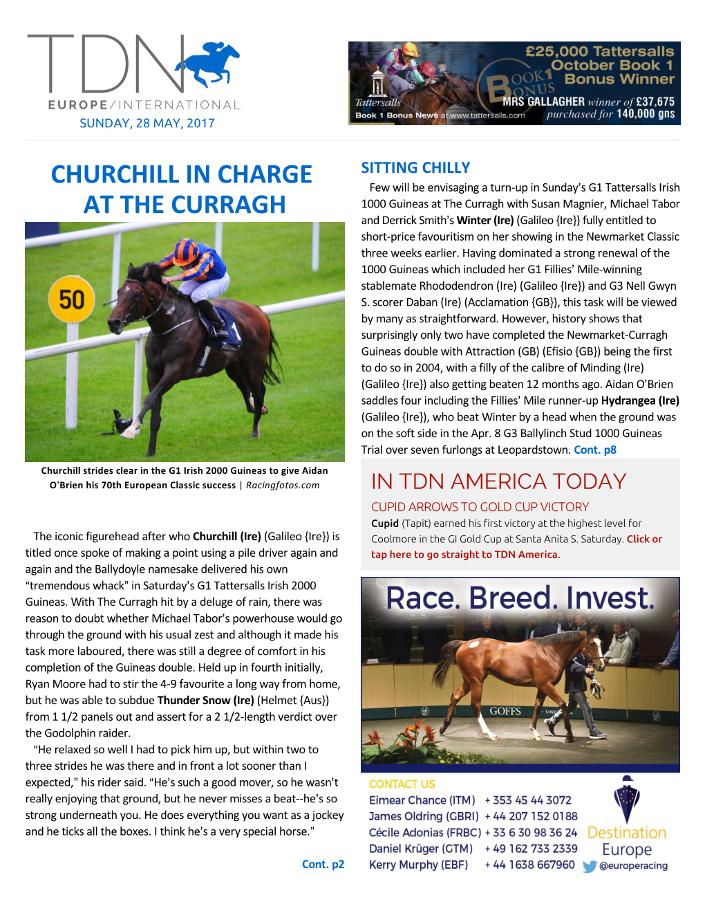 Churchill in Charge at the Curragh Cont