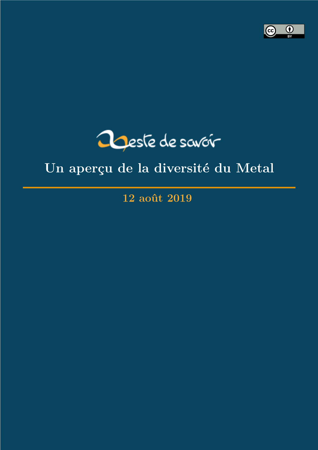 Un Aperçu De La Diversité Du Metal