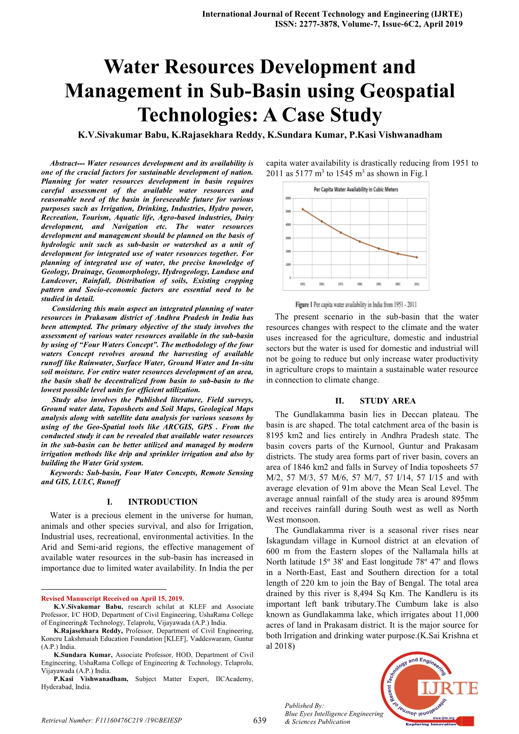 Water Resources Development and Management in Sub-Basin Using