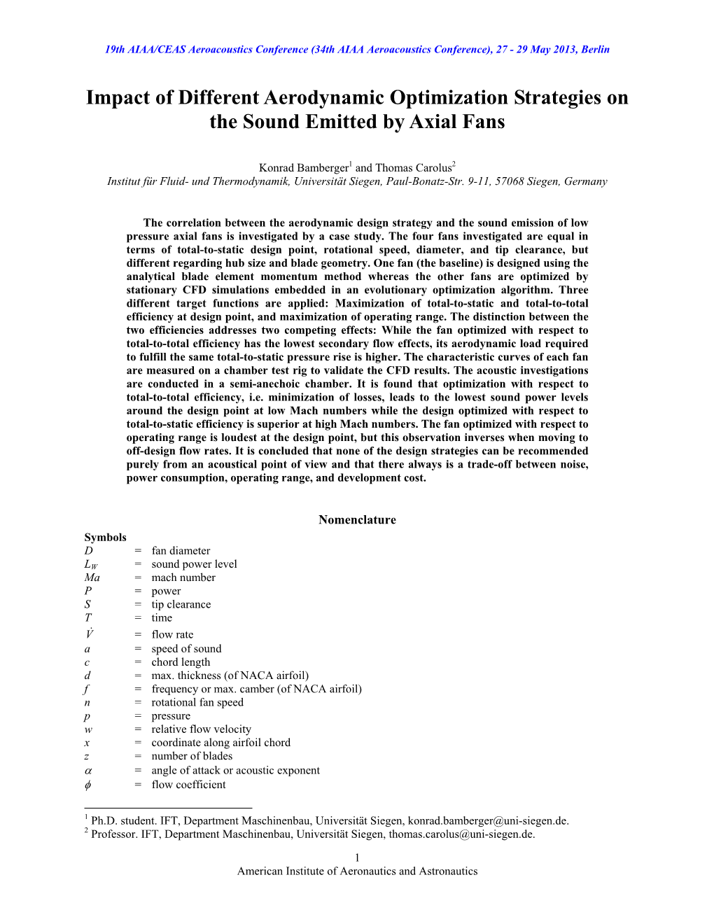 Impact of Different Aerodynamic Optimization Strategies on the Sound Emitted by Axial Fans