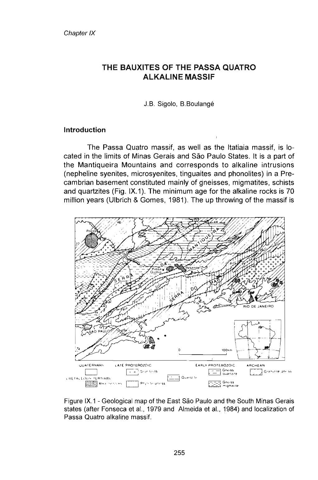 The Bauxites of the Passa Quatro Alkaline Massif