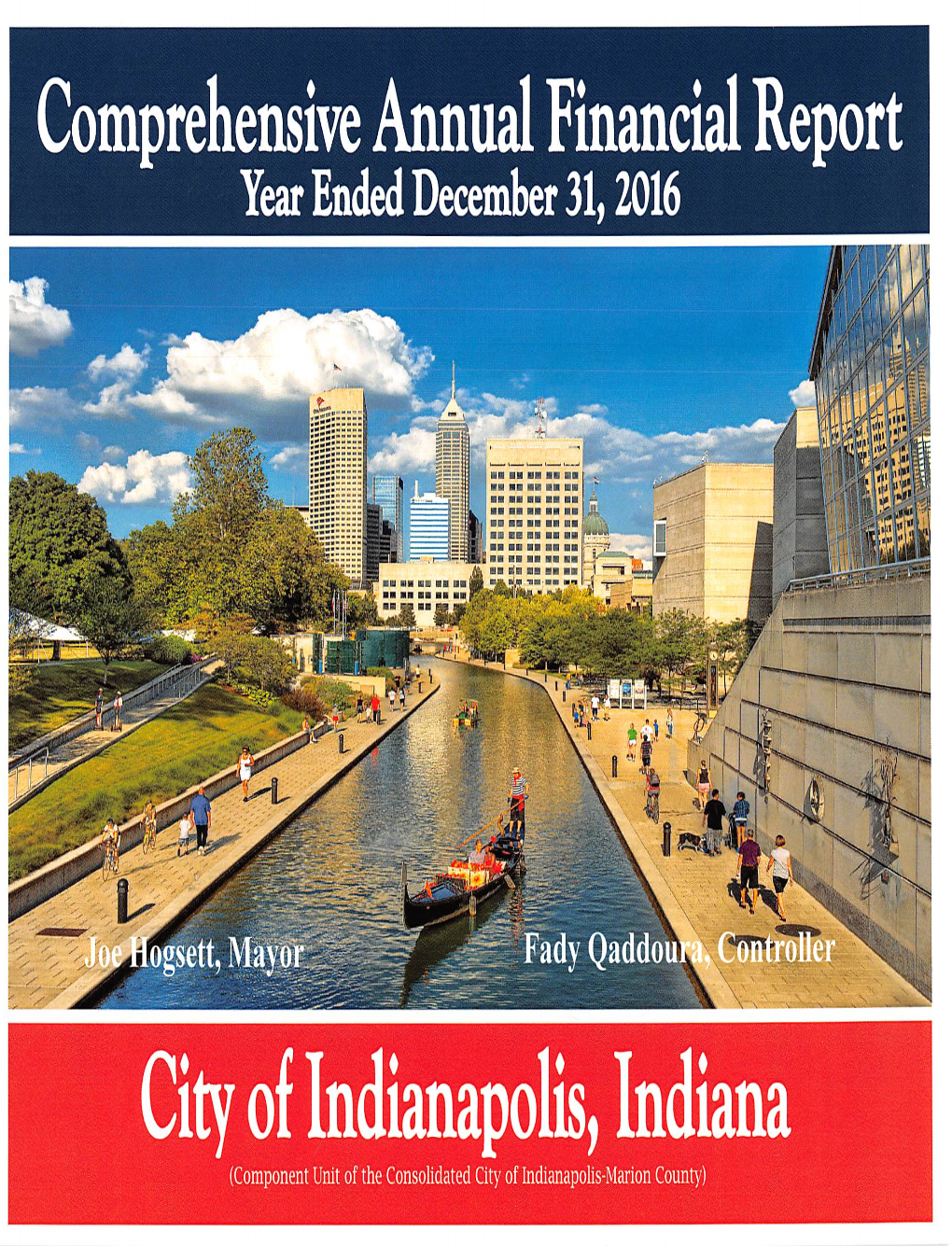 City of Indianapolis Comprehensive Annual Financial Report
