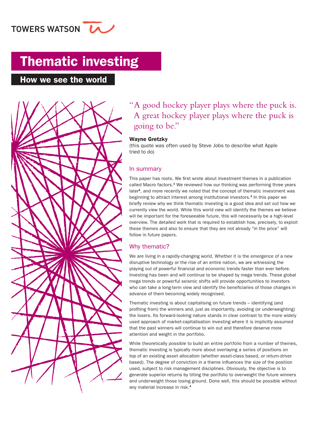 Thematic Investing How We See the World