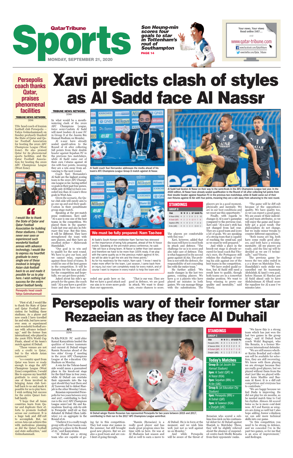 Xavi Predicts Clash of Styles As Al Sadd Face Al Nassr
