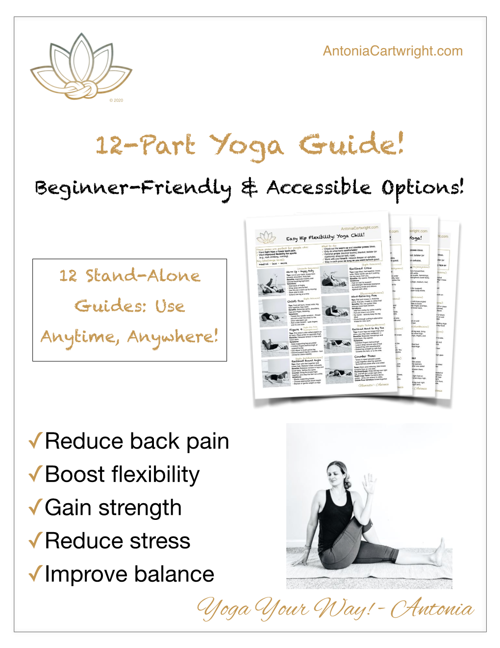 12 Part Yoga Guide Cover Page