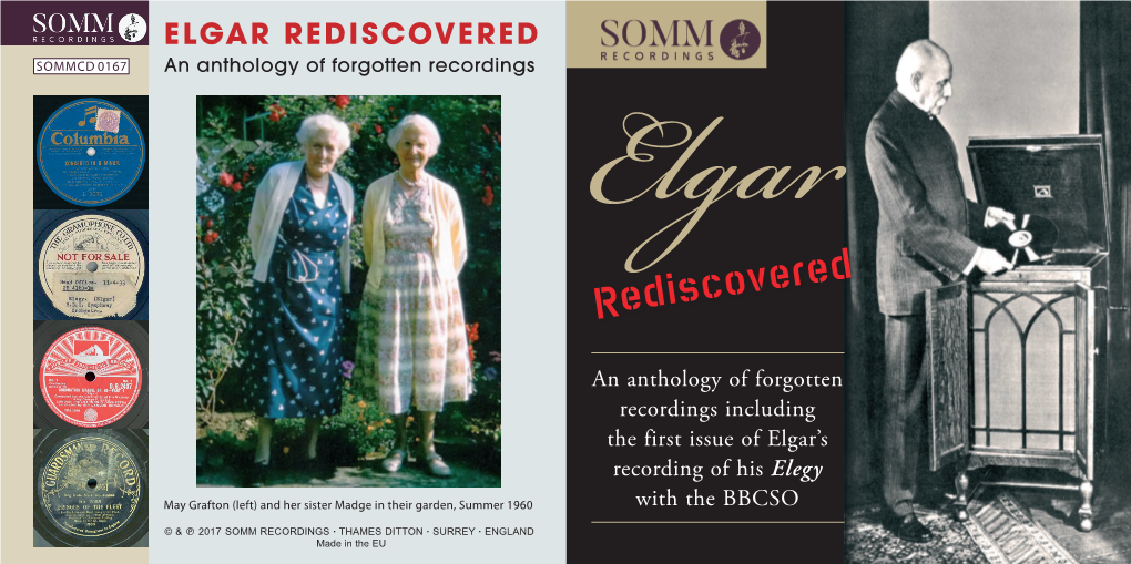 ELGAR REDISCOVERED SOMMCD 0167 an Anthology of Forgotten Recordings