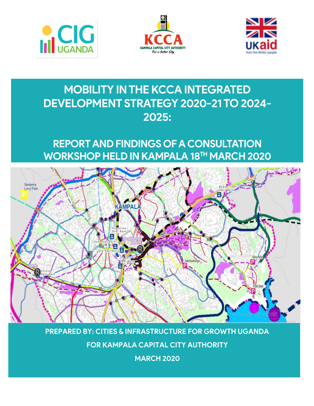 Mobility in the Kcca Integrated Development Strategy 2020-21 to 2024- 2025