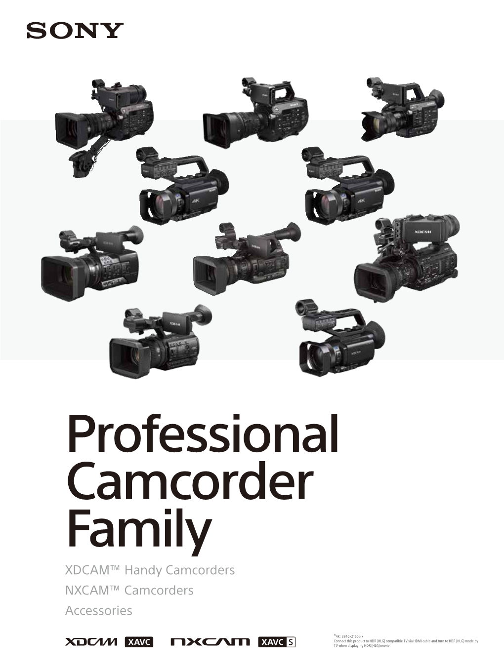 Sony Professional Camcorder Brochure (2017)