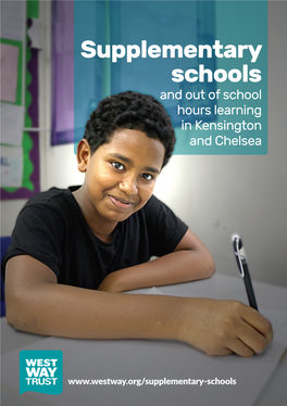 Supplementary Schools and out of School Hours Learning in Kensington and Chelsea