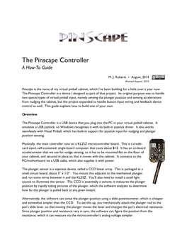 The Pinscape Controller a How-To Guide