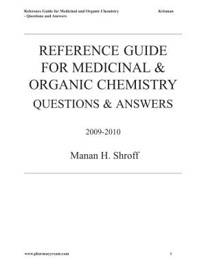 Reference Guide for Medicinal & Organic