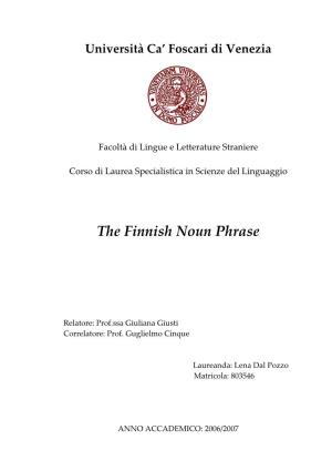 The Finnish Noun Phrase
