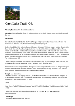 Cast Lake Trail, OR