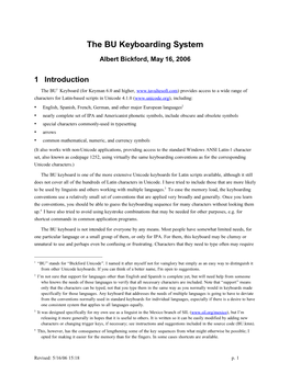 The BU Keyboarding System