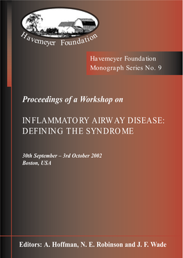 Proceedings of a Workshop on INFLAMMATORY AIRWAY DISEASE