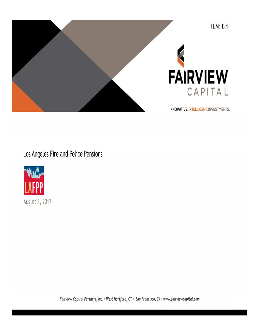 Fairview Capital Presentation