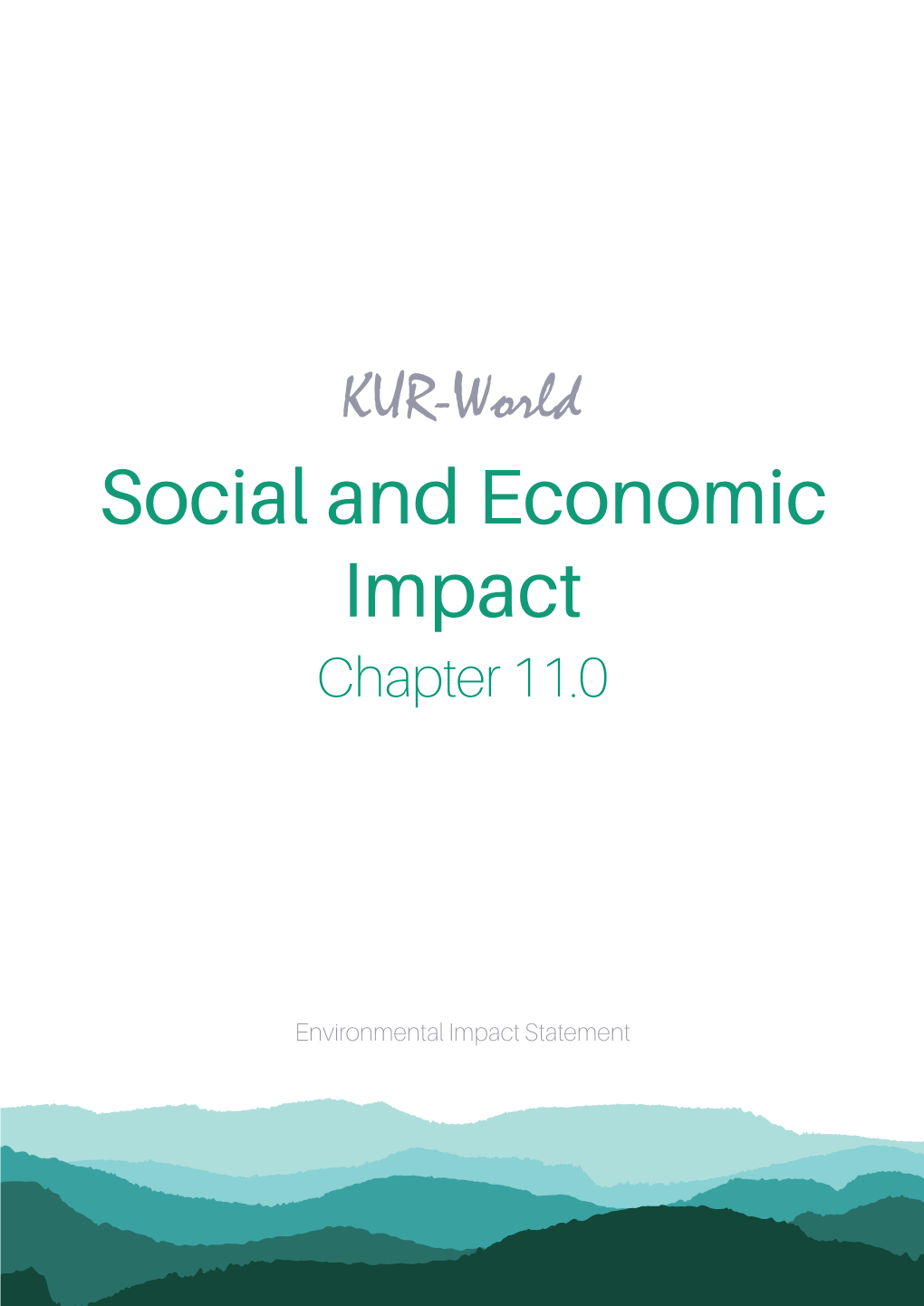 Social and Economic Impact Chapter 11.0