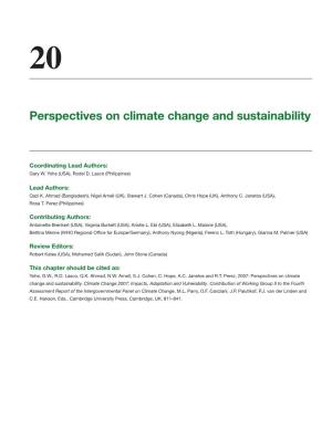 Perspectives on Climate Change and Sustainability