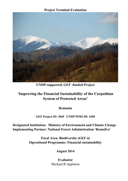 TE Improving the Financial Sustainability of the Carpathian