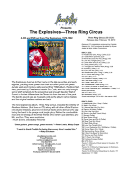 The Explosives—Three Ring Circus