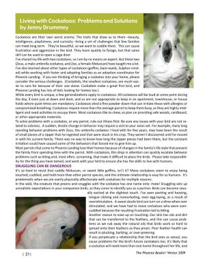 Living with Cockatoos: Problems and Solutions by Jenny Drummey