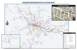 Greater Waterbury Bus System Map