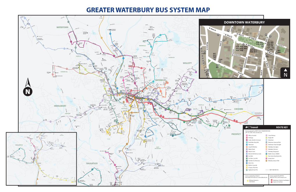 Greater Waterbury Bus System Map DocsLib