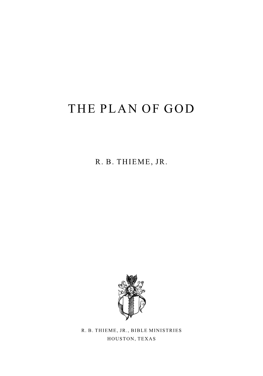 The Plan of God