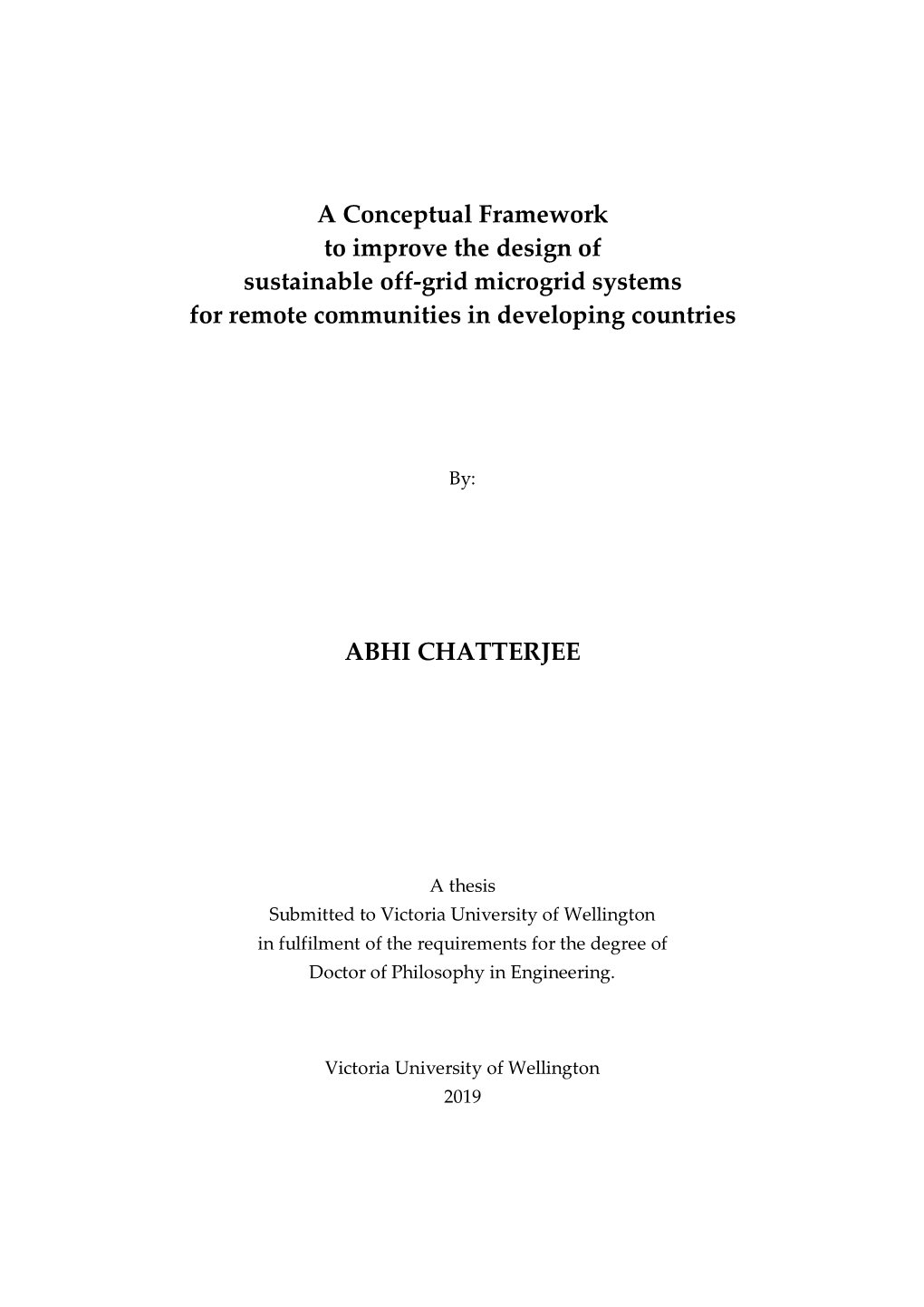 A Conceptual Framework to Improve the Design of Sustainable Off-Grid Microgrid Systems for Remote Communities in Developing Countries