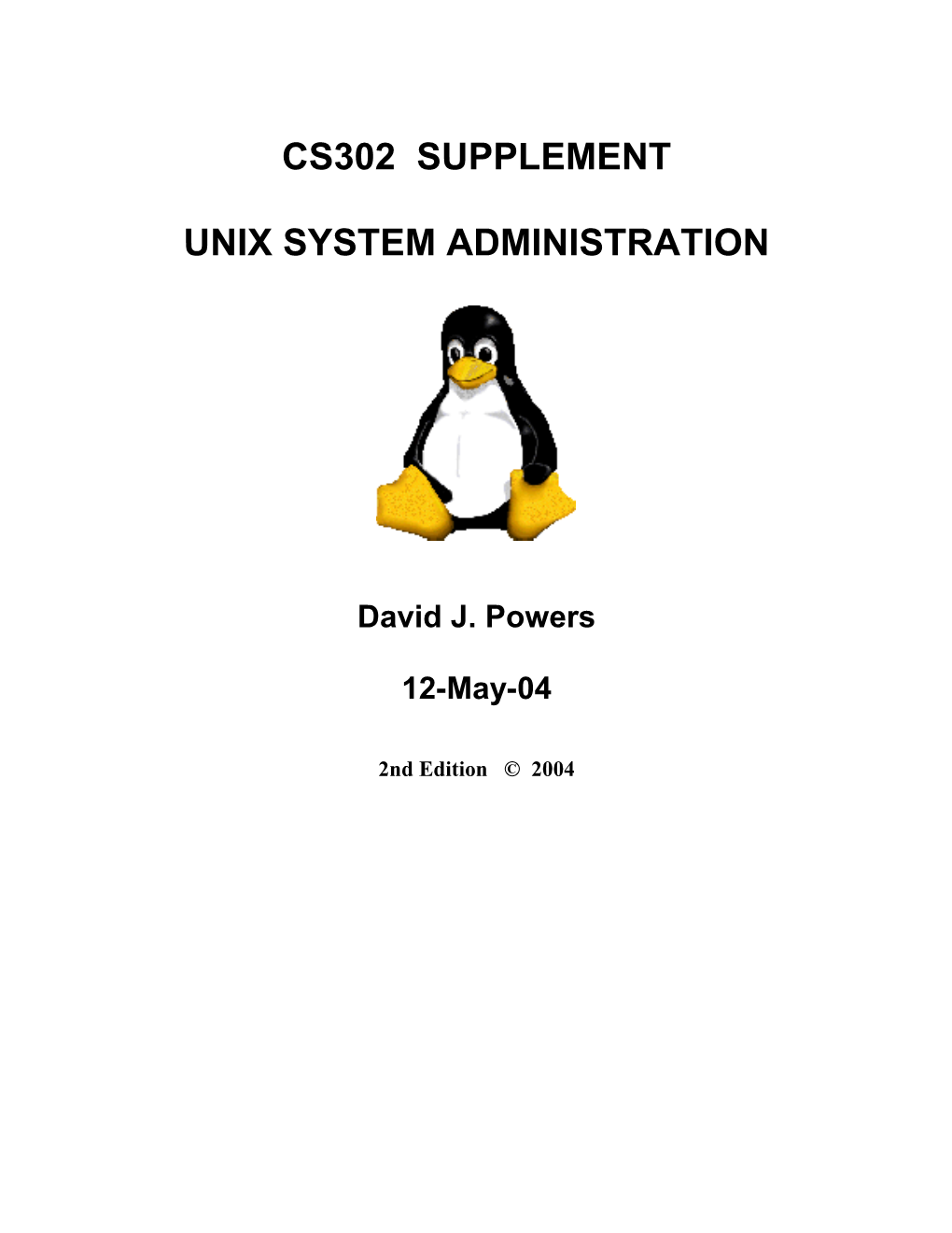 Unix System Administration