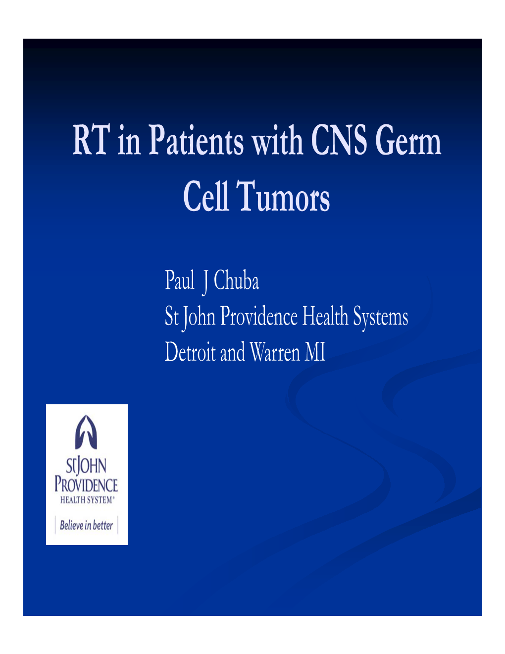 RT in Patients with CNS Germ Cell Tumors