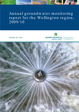 Annual Groundwater Monitoring Report for the Wellington Region, 2009/10