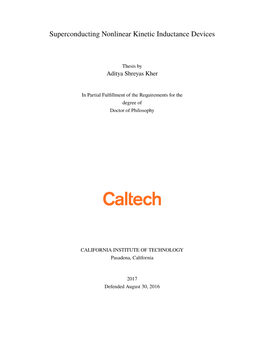 Superconducting Nonlinear Kinetic Inductance Devices