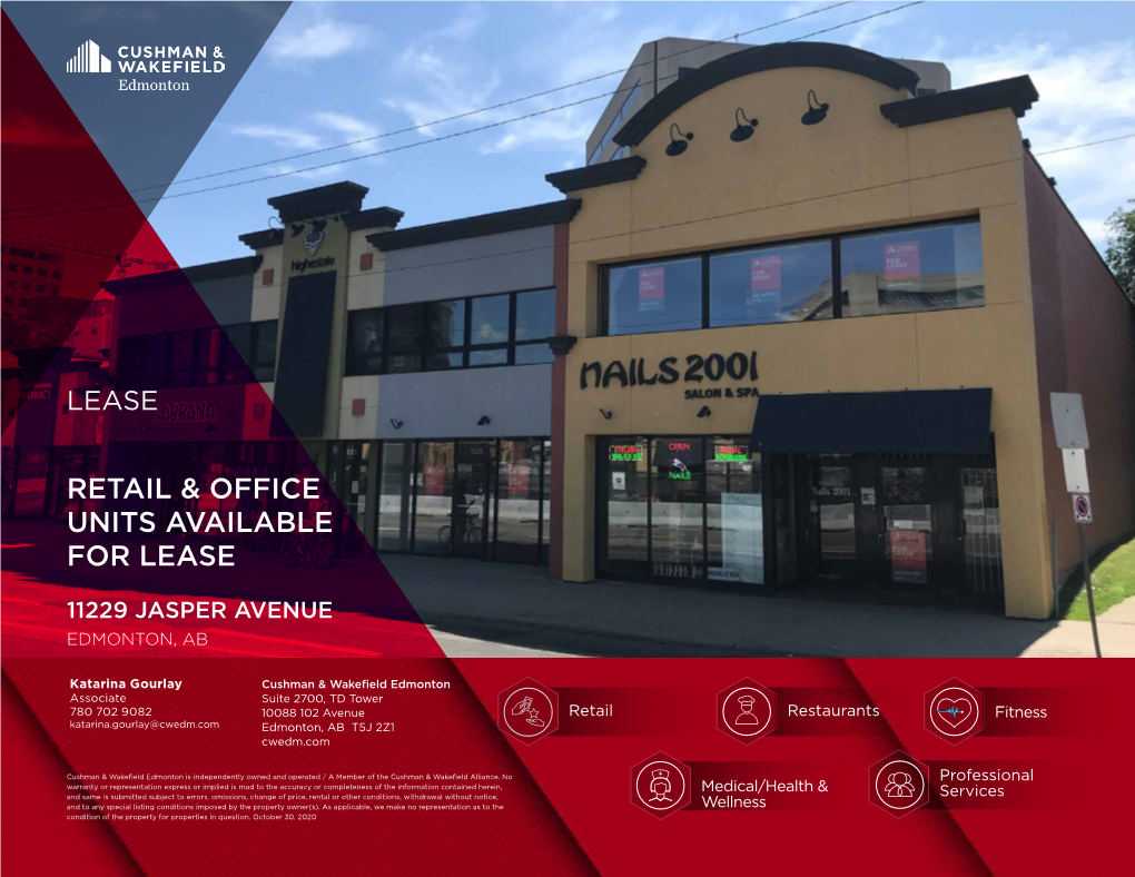 Retail & Office Units Available for Lease