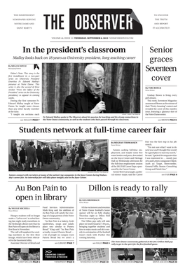 In the President's Classroom Senior Graces Seventeen Cover Students Network at Full-Time Career Fair Au Bon Pain to Open in Li