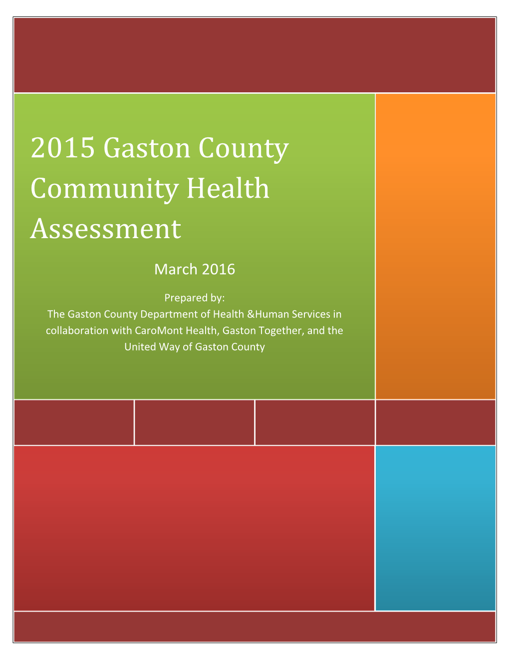 2015 Gaston County Community Health Assessment