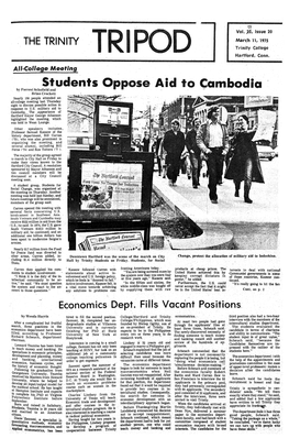 Students Oppose Aid to Cambodia
