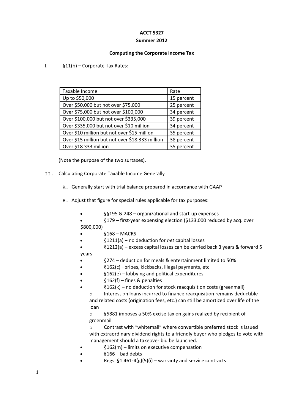 Computing the Corporate Income Tax